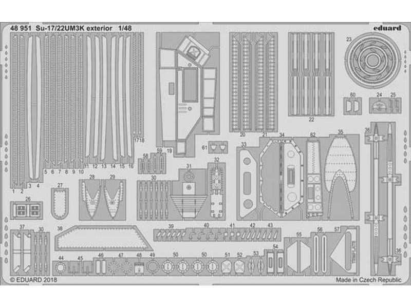 Su-17/22UM3K exterior 1/48 - Kitty Hawk - image 1