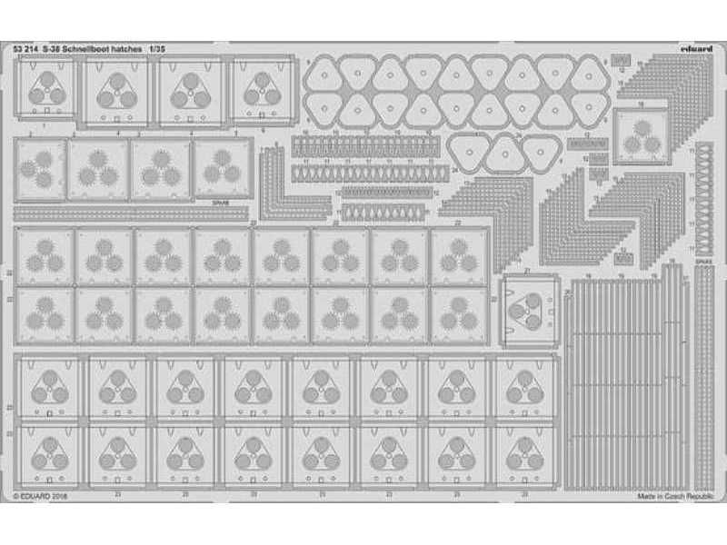 S-38 Schnellboot hatches 1/35 - Italeri - image 1