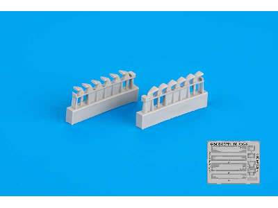 Bf 109G-6 exhaust stacks 1/48 - Tamiya - image 4