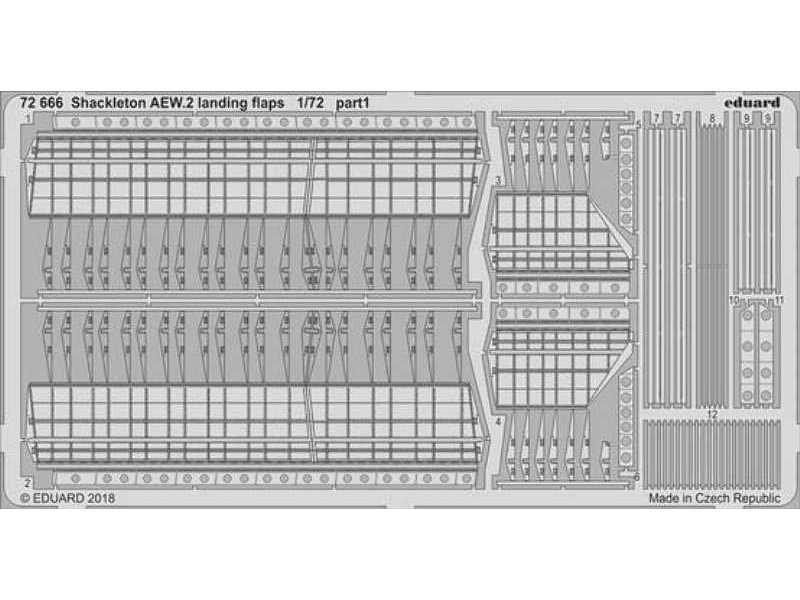 Shackleton AEW.2 landing flaps 1/72 - Airfix - image 1