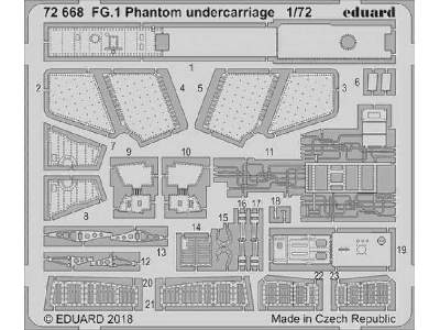 FG.1 Phantom undercarriage 1/72 - Airfix - image 1
