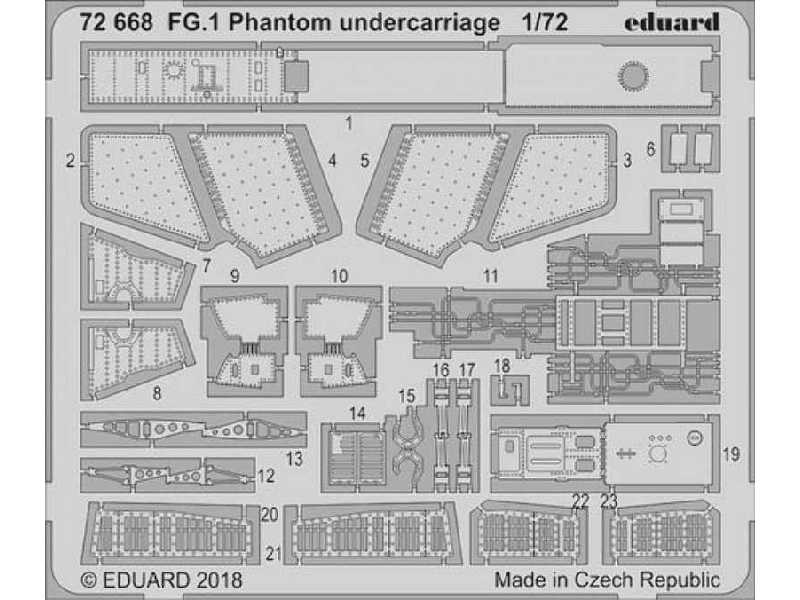 FG.1 Phantom undercarriage 1/72 - Airfix - image 1