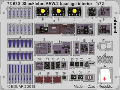 Shackleton AEW.2 fuselage interior 1/72 - Airfix - image 1