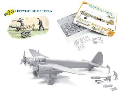 Ju88A-4 Schnell Bomber + Luftwaffe Ground Crew (Orange Series) - image 2
