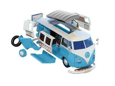 QUICK BUILD VW Camper Van blue - image 3