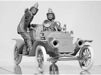 American Fire Truck Crew - 1910s - 2 figures - image 5
