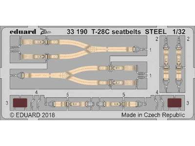 T-28C seatbelts STEEL 1/32 - Kitty Hawk - image 1