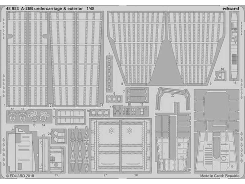 A-26B undercarriage & exterior 1/48 - Revell - image 1