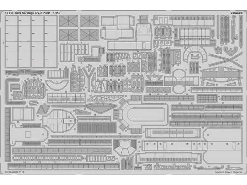 USS Saratoga CV-3 pt.1 1/350 - Trumpeter - image 1