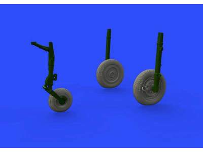 MiG-21MF wheels 1/72 - Eduard - image 1