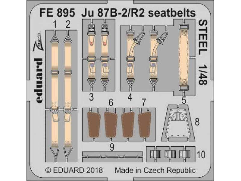 Ju 87B-2/ R2 seatbelts STEEL 1/48 - Airfix - image 1