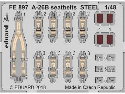 A-26B seatbelts STEEL 1/48 - Revell - image 1