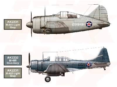 WW2 US Navy And Usmc AircRAFt Colors Set - image 2