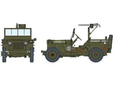 U.S. 1/4 Ton 4x4 Truck w/.30 cal Machine Gun - image 1