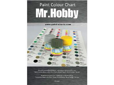 Paint Colour Chart - Gunze Mr Hobby - 12 mm - image 1