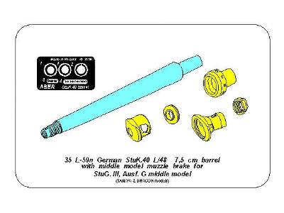 StuK.40 L/48 7,5 cm Barrel w/muzzle brake for Stug.III G middle - image 12