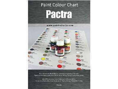 Paint Colour Chart - Pactra - 12 mm - image 1