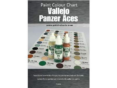 Paint Colour Chart - Vallejo Panzer Aces - 20 mm - image 1
