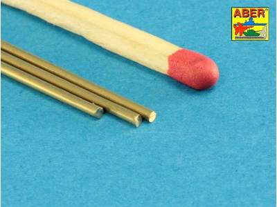 Brass  round rods dia 1,5 mm length 245mm x 3 pcs. - image 4