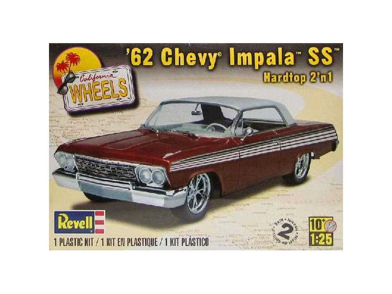 Monogram 4281 - 1/25 '62 Chevy Impala Ss Hardtop - image 1