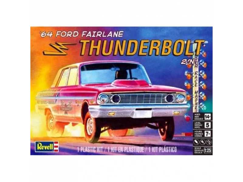Monogram 4408 1/25 1964 Ford Fairlane Thunderbolt - image 1