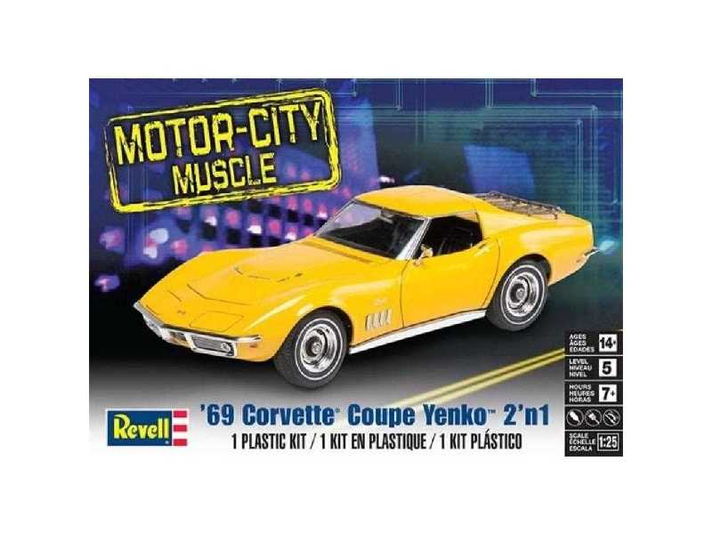 Monogram 4411 - 1/25 '69 Corvette Coupe Yenko 2n1 - image 1