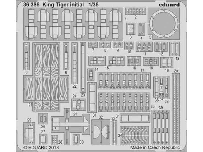 King Tiger initial 1/35 - Takom - image 1