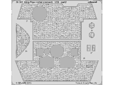 King Tiger initial zimmerit 1/35 - Takom - image 2