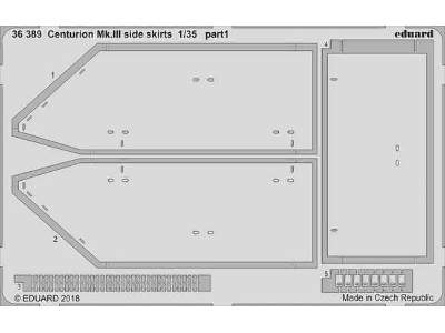 Centurion Mk. III side skirts 1/35 - Tamiya - image 1