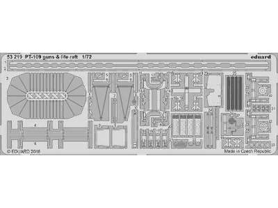 PT-109 guns & life raft 1/72 - Revell - image 1