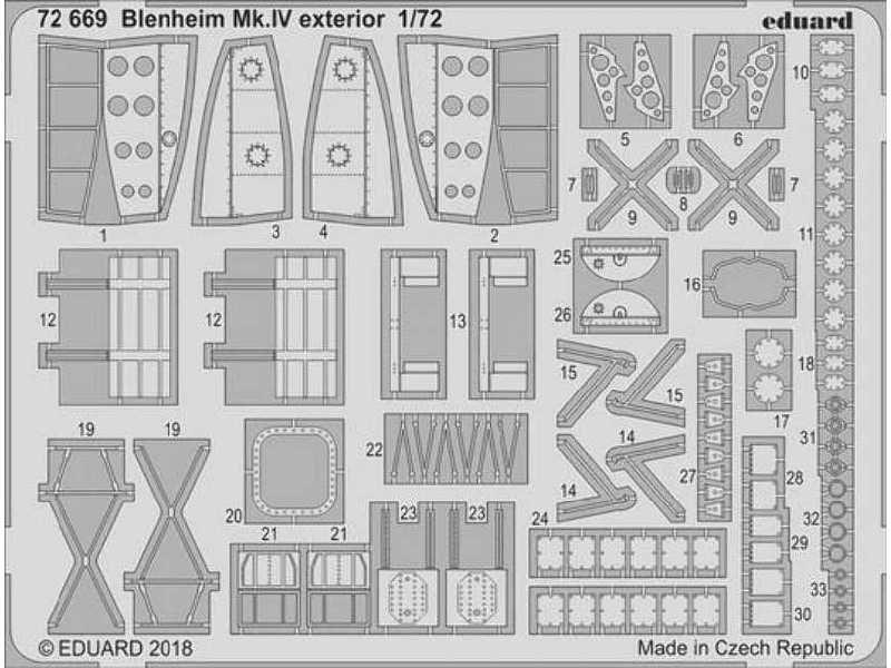 Blenheim Mk. IV exterior 1/72 - Airfix - image 1