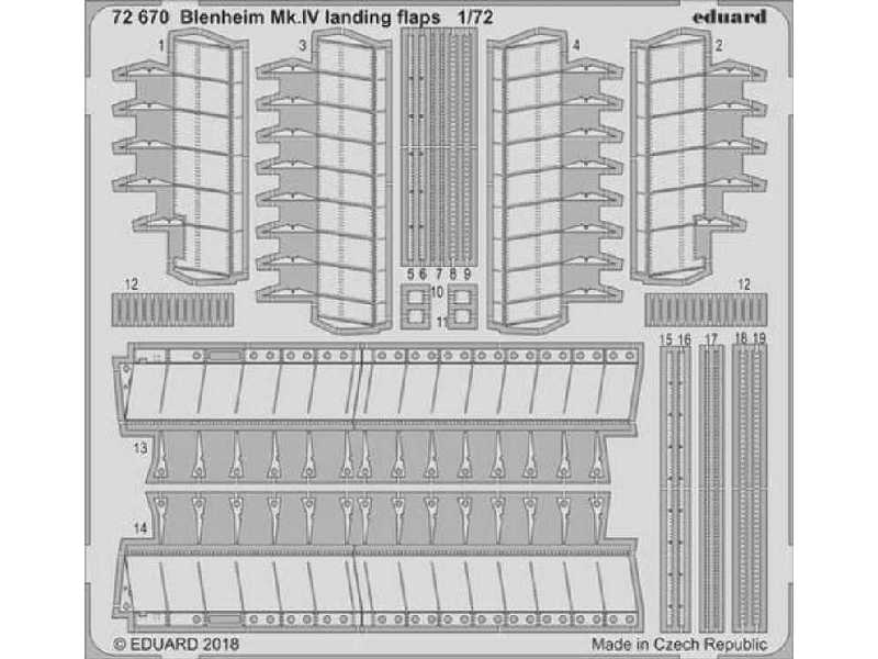 Blenheim Mk. IV landing flaps 1/72 - Airfix - image 1