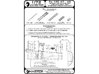 Fw 190 A7 - A9 Zestaw Uzbrojenia (Końcówki Mg 131, Lufy Mg 151,  - image 3