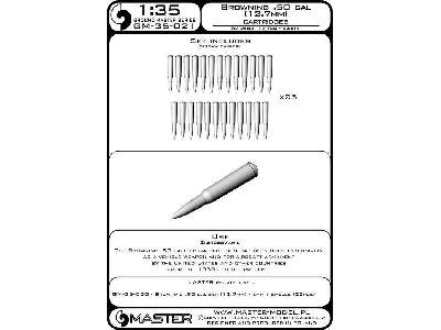 Browning .50 Caliber (12.7mm) - Naboje (25 Szt.) - image 3