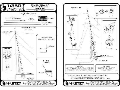 R.M.S. Titanic (Olympic, Britannic) &#8211; Zestaw Masztów - image 3