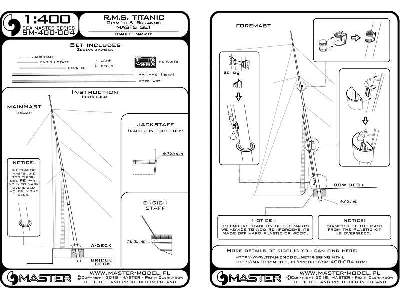 R.M.S. Titanic (Olympic, Britannic) &#8211; Zestaw Masztów - image 3