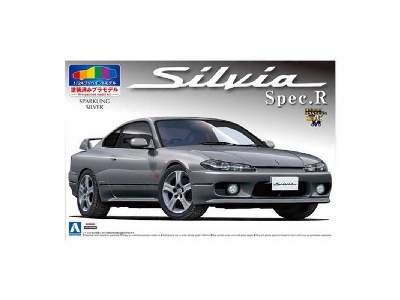Aoshima 00864 - 1/24 S15 Silvia Spec.R - Silver - image 1