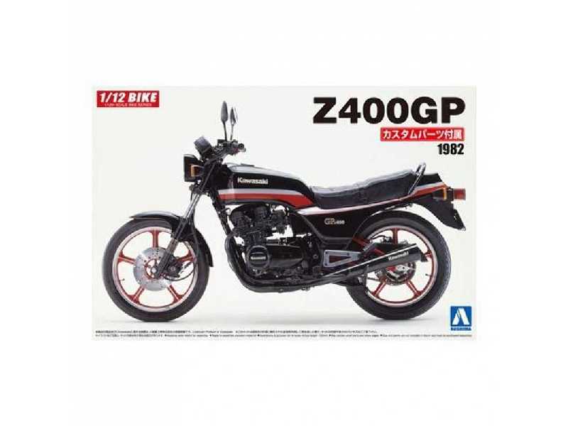 Aoshima 05456 - 1/12 Kawasaki  Z400gp With Custom - image 1