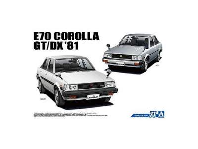 Aoshima 05524 - 1/24 Toyota E70 Corolla Gt/dx '81 - image 1