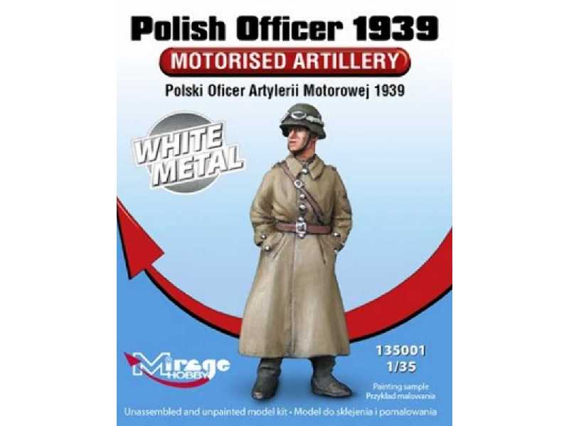 Polski Oficer Artylerii Motorowej 1939 [figurka Z Białego Metalu - image 1