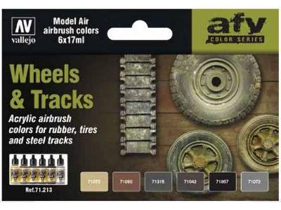 Model Air Color Set Wheels & Tracks - 6 pcs. - image 1