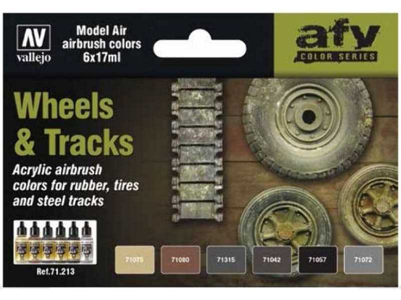 Model Air Color Set Wheels & Tracks - 6 pcs. - image 1