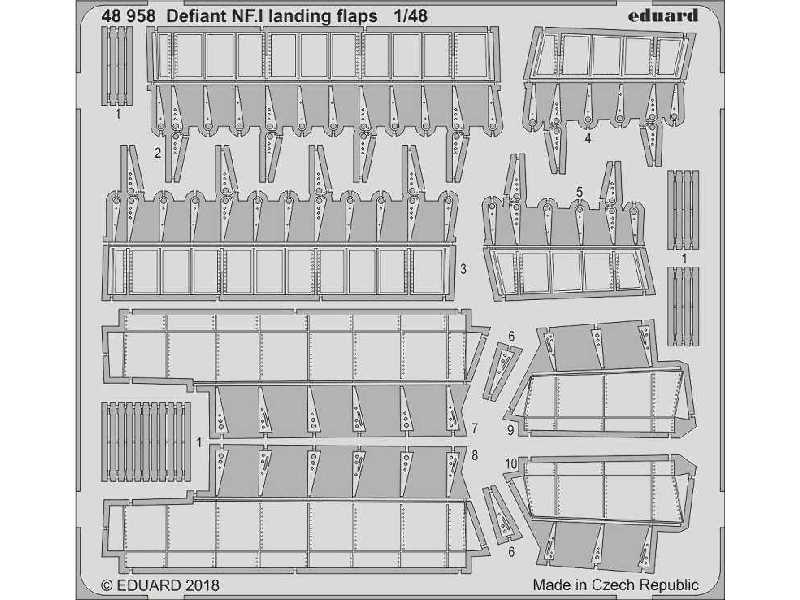 Defiant NF. I landing flaps 1/48 - image 1