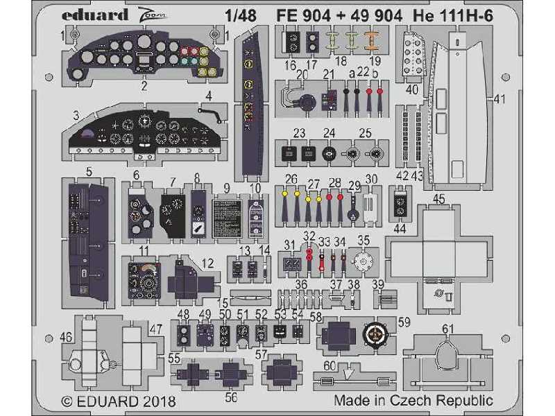 He 111H-6 nose interior 1/48 - image 1