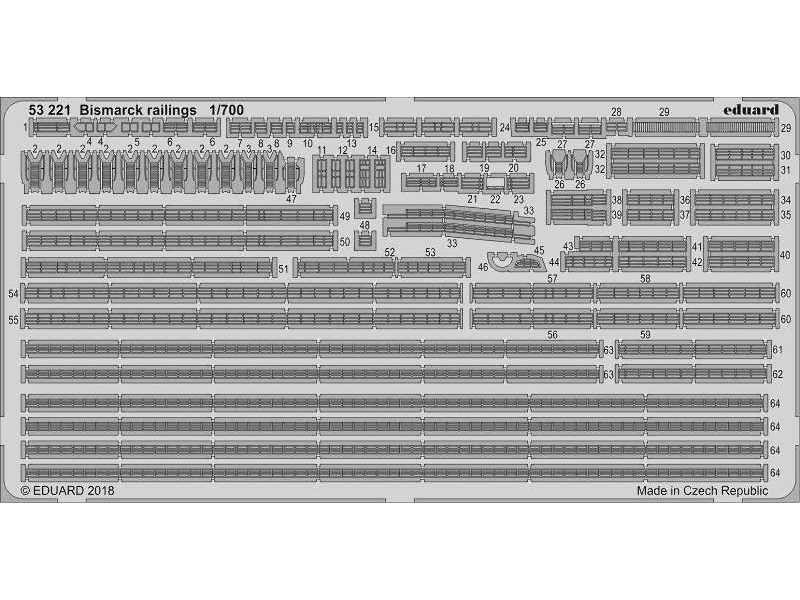 Bismarck railings 1/700 - image 1