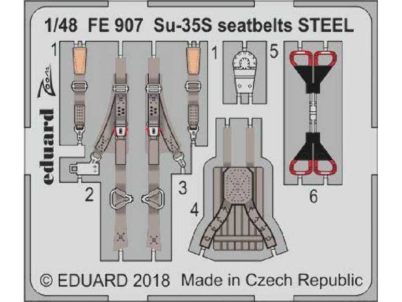 Su-35S seatbelts STEEL 1/48 - image 1