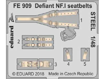 Defiant NF. I seatbelts STEEL 1/48 - image 1