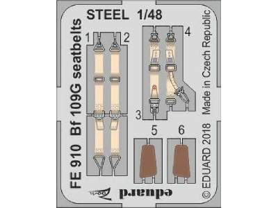 Bf 109G seatbelts STEEL 1/48 - image 1