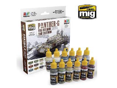A.Mig 7174 Panther-g Colors Set For Interior And Exterior Set - image 1