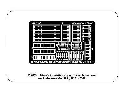 Mounts for additional ammunition boxes on T-54, T-55 or T-62k - image 9